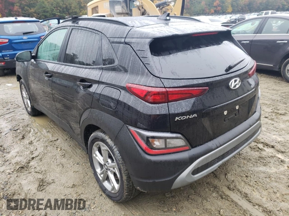 2022 Hyundai Kona SEL with VIN KM8K6CAB5NU911560, listed as a Copart auction lot 64635512 with 5,192 mi miles. Bid and sale history available at carsss.com. Image 3.