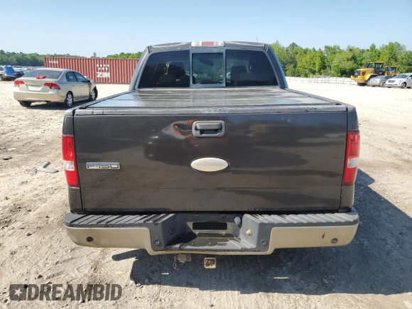 2006 Ford F-150 XLT with VIN 1FTPW12566FA46546, listed as a Copart auction lot 52697455 with 153,515 mi miles and Salvage Title. Bid and sale history available at DreamBid. Image 6.