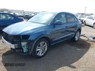 2017 Audi Q3 Premium with VIN WA1ECCFS6HR000870, listed as a IAAI auction lot 42028017 with 103,930 mi miles. Bid and sale history available at carsss.com. Image 2.