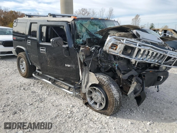 2005 Hummer H2 SUV with VIN 5GRGN23U05H123119, listed as a Copart auction lot 77662674 with 0 mi miles and Clean Title. Bid and sale history available at carsss.com. Image 4.