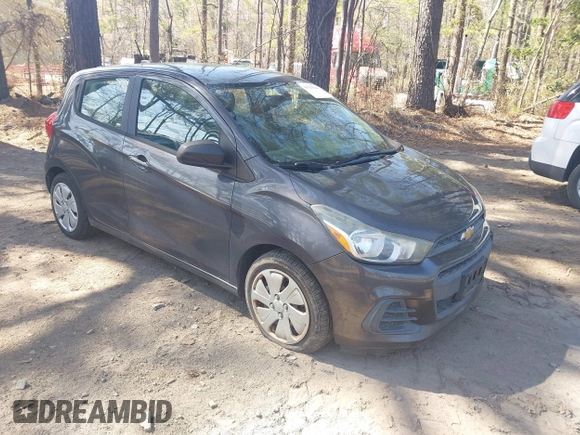 2016 Chevrolet Spark LS with VIN KL8CB6SA2GC567778, listed as a IAAI auction lot 41929334 with 143,513 mi miles. Bid and sale history available at carsss.com. Image 1.