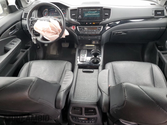 2021 Honda Pilot Elite with VIN 5FNYF6H01MB057789, listed as a Copart auction lot 58543815 with 60,602 mi miles and Salvage title. Bid and sale history available at DreamBid. Image 8.