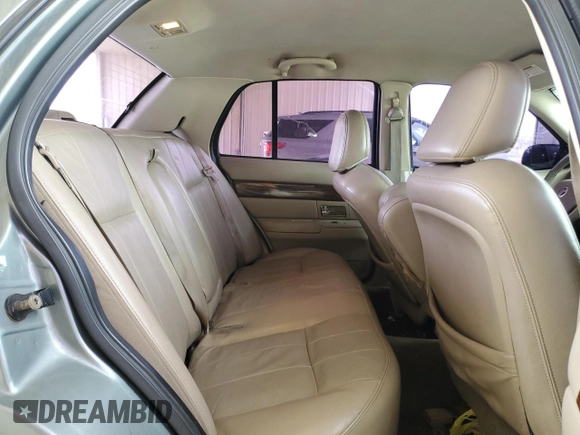 2005 Mercury Grand Marquis LS Premium with VIN 2MEFM75W05X615367, listed as a Copart auction lot 52590275 with 203,052 mi miles and Salvage Title. Bid and sale history available at carsss.com. Image 10.