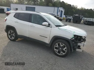2020 Jeep Compass Limited with VIN 3C4NJCCB3LT142772, listed as a Copart auction lot 50570795 with 85,993 mi miles and Salvage Title. Bid and sale history available at DreamBid. Image 4.