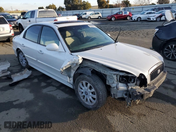 2003 Hyundai Sonata GLS with VIN KMHWF35H93A793544, listed as a Copart auction lot 85583914 with 122,802 mi miles and Salvage Title. Bid and sale history available at carsss.com. Image 4.