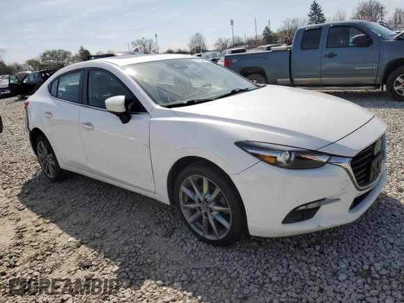 2018 Mazda 3 Grand Touring with VIN 3MZBN1W30JM165253, listed as a Copart auction lot 52159415 with 73,776 mi miles and Salvage Title. Bid and sale history available at DreamBid. Image 4.