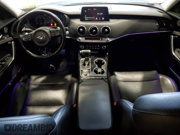 2018 Kia Stinger Premium with VIN KNAE25LA0J6024179, listed as a Copart auction lot 45175454 with 53,461 mi miles and Non Repairable. Bid and sale history available at DreamBid. Image 8.