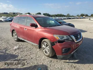 2017 Nissan Pathfinder SL z VIN 5N1DR2MN1HC621309, wystawiony jako Copart lot #84551034 z przebiegiem 97 811 mil mil oraz Szkoda całkowita • Salvage title. Historia ofert i sprzedaży dostępna na DreamBid. Obrazek 4.