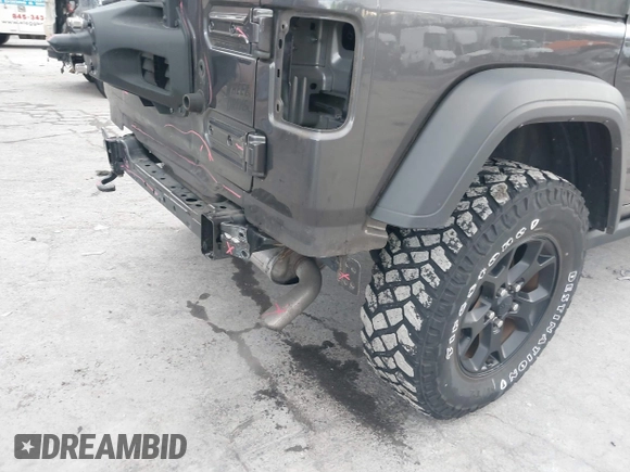2021 Jeep Wrangler Unlimited Sport S with VIN 1C4HJXDN9MW822281, listed as a IAAI auction lot 41163183 with 23,665 mi miles and . Bid and sale history available at DreamBid. Image 19.