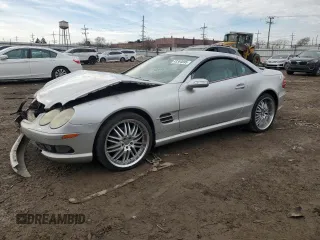 2005 Mercedes-Benz SL 500 with VIN WDBSK75F55F090984, listed as a Copart auction lot 43364695 with Not Provided miles and Salvage Title. Bid and sale history available at DreamBid. Image 1.