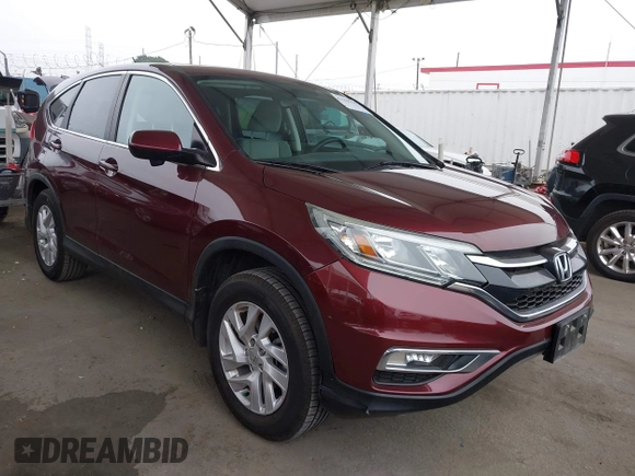 2015 Honda CR-V EX with VIN 2HKRM3H5XFH532199, listed as a IAAI auction lot 42158339 with 41,870 mi miles and . Bid and sale history available at carsss.com. Image 1.