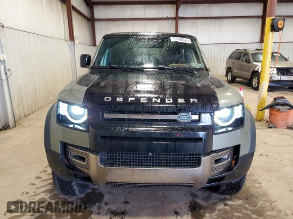 2020 Land Rover Defender X with VIN SALEX7EU4L2022865, listed as a Copart auction lot 51490495 with 81,314 mi miles and Salvage title. Bid and sale history available at DreamBid. Image 5.