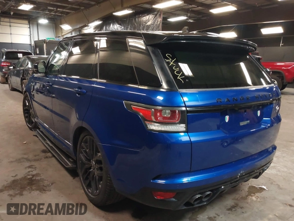 2016 Land Rover Range Rover Sport SVR with VIN SALWZ2EF4GA563946, listed as a IAAI auction lot 37919855 with Not provided miles and . Bid and sale history available at DreamBid. Image 3.
