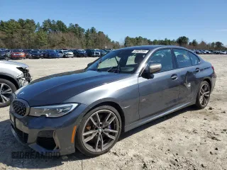 2022 BMW 3 Series M340i xDrive with VIN 3MW5U9J08N8C23040, listed as a Copart auction lot 49421355 with 0 mi miles and Salvage Title. Bid and sale history available at carsss.com. Image 1.