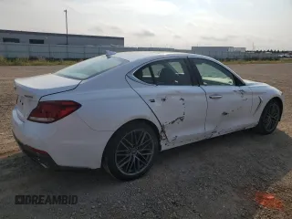 2019 Genesis G70 2.0T Advanced with VIN KMTG44LA3KU038205, listed as a Copart auction lot 67048804 with 75,304 mi miles and Non Repairable. Bid and sale history available at carsss.com. Image 3.