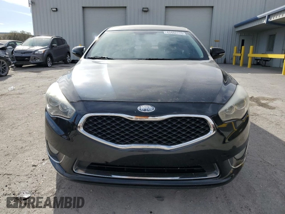 2014 Kia Cadenza Premium with VIN KNALN4D74E5130836, listed as a Copart auction lot 43482775 with 123,885 mi miles and Salvage Title. Bid and sale history available at carsss.com. Image 5.