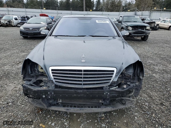 2006 Mercedes-Benz S-Class 5.0L with VIN WDBNG84J76A470983, listed as a Copart auction lot 49449485 with 99,771 mi miles and Salvage Title. Bid and sale history available at carsss.com. Image 5.