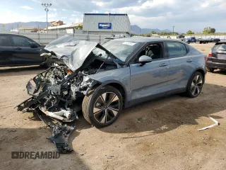 2023 Polestar 2 with VIN YSMED3KA8PL115458, listed as a Copart auction lot 74983694 with 0 mi miles and Salvage Title. Bid and sale history available at carsss.com. Image 1.