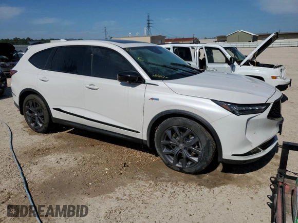 2024 Acura MDX w/A-Spec Package with VIN 5J8YE1H02RL021511, listed as a Copart auction lot 54641844 with 0 mi miles and Salvage Title. Bid and sale history available at carsss.com. Image 4.