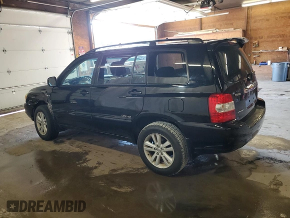 2006 Toyota Highlander Hybrid with VIN JTEEW21A660022144, listed as a Copart auction lot 61107454 with 158,947 mi miles and Salvage Title. Bid and sale history available at carsss.com. Image 2.