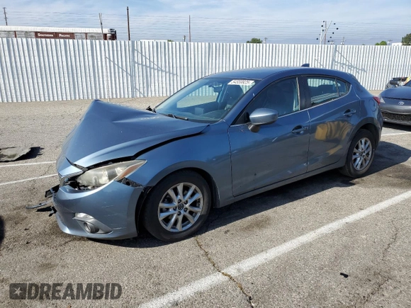 2015 Mazda 3 i Grand Touring with VIN JM1BM1M77F1247075, listed as a Copart auction lot 54559925 with 104,671 mi miles and Salvage title. Bid and sale history available at DreamBid. Image 1.
