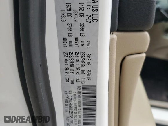 2017 Jeep Grand Cherokee Limited с VIN 1C4RJEBG4HC959746, выставлен на аукционе Copart как лот 62888395 с пробегом 187 885 миль миль и Списание • Salvage title. История ставок и продаж доступна на DreamBid. Изображение 13.