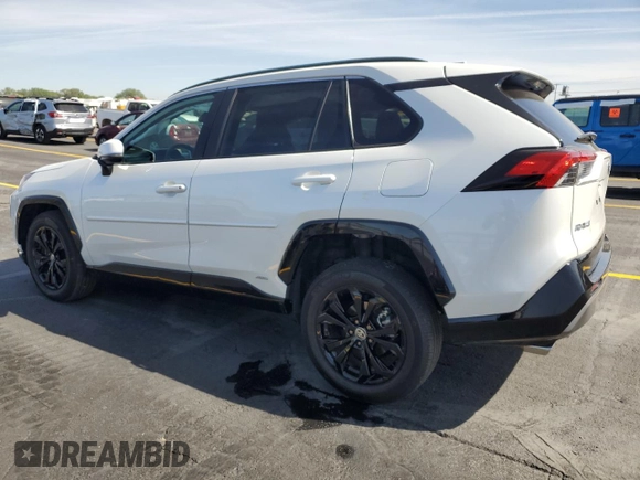 2024 Toyota RAV4 Hybrid SE z VIN 2T3T6RFV6RW049747, wystawiony jako Copart lot #58441525 z przebiegiem 10 458 mil mil oraz Szkoda całkowita • Salvage title. Historia ofert i sprzedaży dostępna na DreamBid. Obrazek 2.