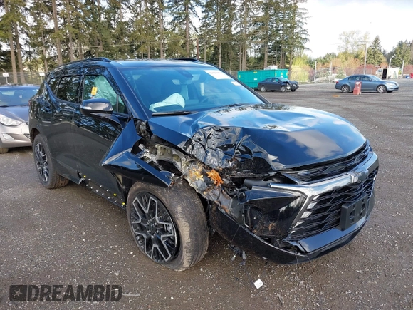 2025 Chevrolet Blazer RS with VIN 3GNKBKRSXSS110026, listed as a IAAI auction lot 42020659 with 1,507 mi miles and . Bid and sale history available at DreamBid. Image 1.
