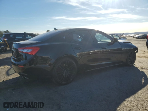2017 Maserati Ghibli with VIN ZAM57XSS2H1249720, listed as a Copart auction lot 80409684 with 56,769 mi miles and Salvage Title. Bid and sale history available at carsss.com. Image 3.