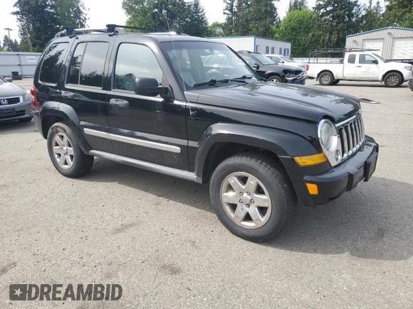 2006 Jeep Liberty Limited with VIN 1J4GK58K36W129443, listed as a Copart auction lot 55801865 with 135,306 mi miles and Salvage title. Bid and sale history available at DreamBid. Image 4.