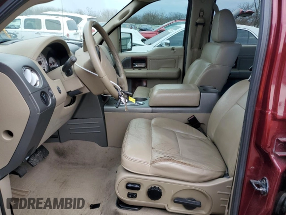 2005 Ford F-150 XLT with VIN 1FTPW14515FA97772, listed as a Copart auction lot 47283445 with 170,292 mi miles and Salvage Title. Bid and sale history available at carsss.com. Image 7.
