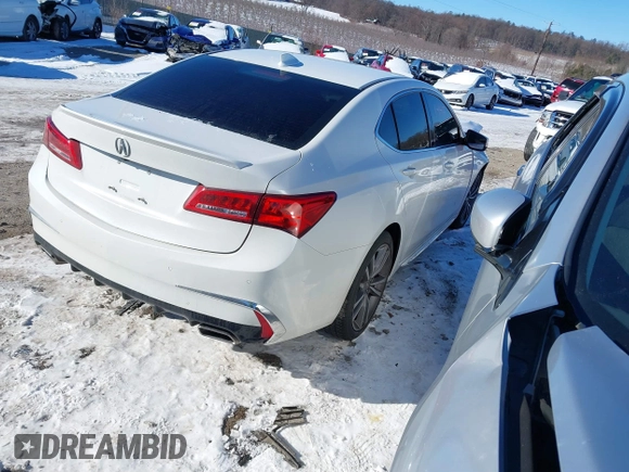 2019 Acura TLX w/Advance Pkg with VIN 19UUB3F89KA003858, listed as a IAAI auction lot 41271443 with 81,978 mi miles. Bid and sale history available at carsss.com. Image 4.