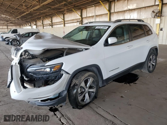 2021 Jeep Cherokee Limited с VIN 1C4PJLDX4MD179968, выставлен на аукционе Copart как лот 82931884 с пробегом 92 060 миль миль и Списание • Salvage title. История ставок и продаж доступна на DreamBid. Изображение 1.