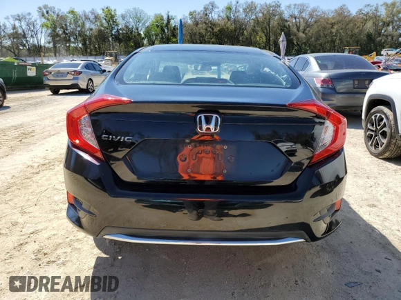 2019 Honda Civic Sedan LX with VIN 19XFC2F67KE045391, listed as a Copart auction lot 48737495 with 85,472 mi miles and Non Repairable. Bid and sale history available at carsss.com. Image 6.