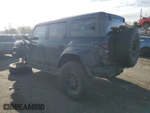 2023 Ford Bronco Raptor with VIN 1FMEE5JR4PLA93286, listed as a Copart auction lot 48144375 with 36,348 mi miles and Salvage title. Bid and sale history available at DreamBid. Image 2.