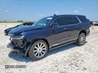 2024 Cadillac Escalade Premium Luxury Platinum with VIN 1GYS4DKL9RR313191, listed as a Copart auction lot 59359435 with 3,458 mi miles and Salvage title. Bid and sale history available at DreamBid. Image 1.
