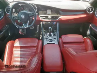 2021 Alfa Romeo Giulia Ti with VIN ZARFANBN7M7643882, listed as a Copart auction lot 59276115 with 44,782 mi miles and Salvage title. Bid and sale history available at DreamBid. Image 8.