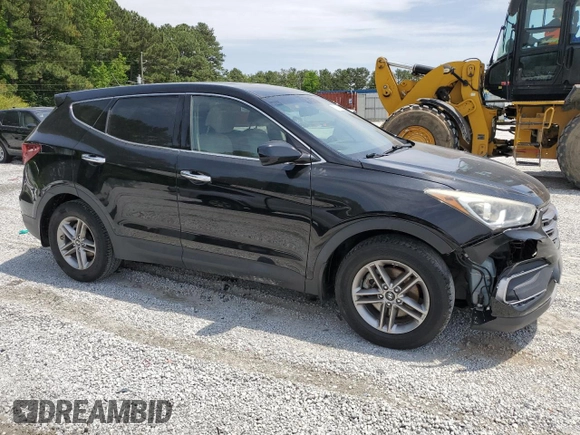 2018 Hyundai Santa Fe 2.4L with VIN 5XYZT3LB4JG546566, listed as a Copart auction lot 57268105 with 153,314 mi miles and Clean title. Bid and sale history available at DreamBid. Image 4.