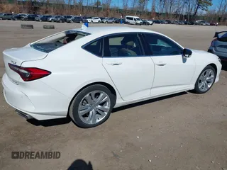 2021 Acura TLX w/Technology Package with VIN 19UUB6F40MA002356, listed as a IAAI auction lot 41757060 with 51,080 mi miles. Bid and sale history available at carsss.com. Image 4.