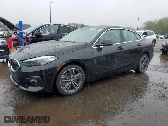 2021 BMW 2 Series 228i xDrive with VIN WBA73AK07M7H58410, listed as a Copart auction lot 55775995 with 76,921 mi miles and Salvage title. Bid and sale history available at DreamBid. Image 1.