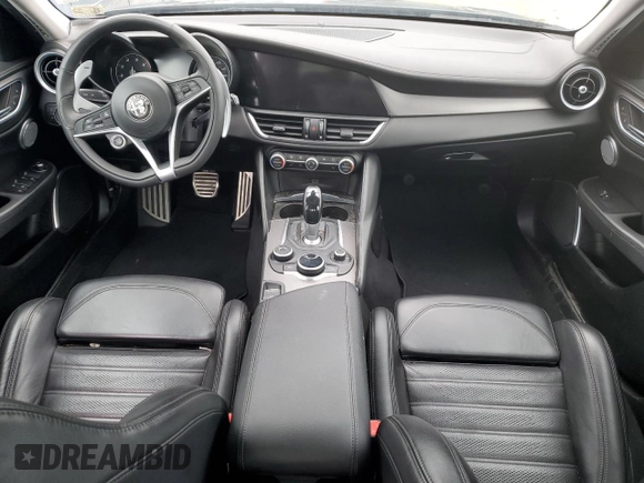 2019 Alfa Romeo Giulia Ti Sport with VIN ZARFANBN8K7605056, listed as a Copart auction lot 71777854 with 71,879 mi miles and Salvage Title. Bid and sale history available at carsss.com. Image 8.
