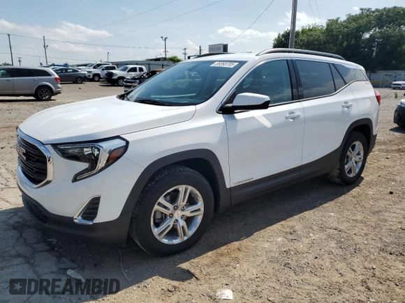 2019 GMC Terrain SLE z VIN 3GKALMEV2KL166859, wystawiony jako Copart lot #59393705 z przebiegiem 86 356 mil mil oraz Szkoda całkowita • Salvage title. Historia ofert i sprzedaży dostępna na DreamBid. Obrazek 1.