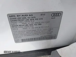 2018 Audi Q5 Premium Plus z VIN WA1BNAFY4J2221775, wystawiony jako IAAI lot #41263161 z przebiegiem 80 892 mil mil oraz . Historia ofert i sprzedaży dostępna na DreamBid. Obrazek 9.