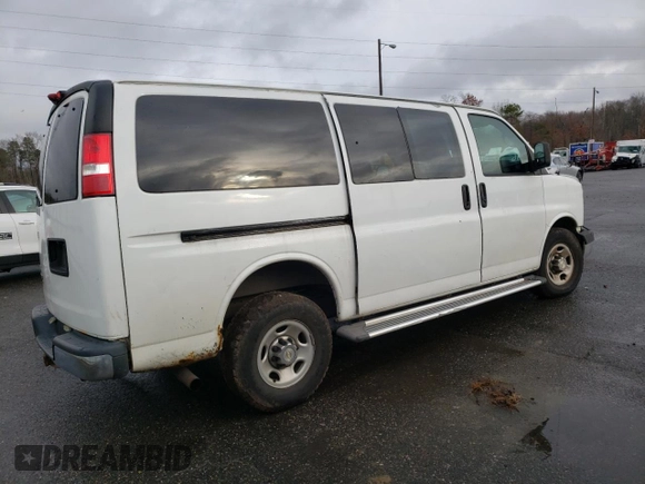 2012 Chevrolet Express Passenger 1LT with VIN 1GAZGYFG3C1118315, listed as a Copart auction lot 80870104 with 122,178 mi miles and Salvage title. Bid and sale history available at DreamBid. Image 3.