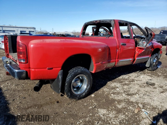 2005 Dodge 3500 SLT with VIN 3D7MS48C95G707768, listed as a Copart auction lot 42542925 with Not Provided miles and Non Repairable. Bid and sale history available at carsss.com. Image 3.