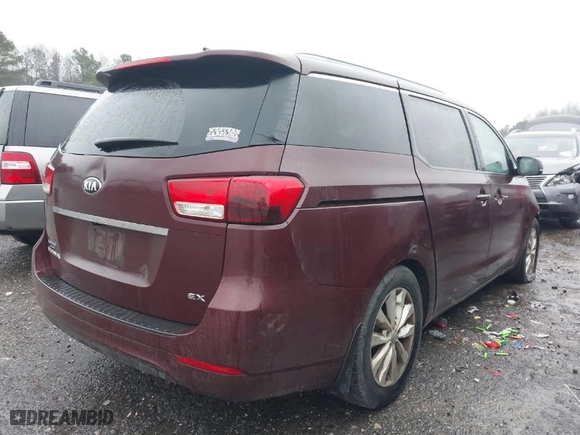 2015 Kia Sedona EX with VIN KNDMC5C15F6051042, listed as a IAAI auction lot 41553457 with 1 mi miles. Bid and sale history available at carsss.com. Image 4.
