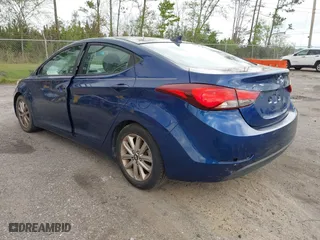 2015 Hyundai Elantra SE with VIN 5NPDH4AE4FH594566, listed as a IAAI auction lot 41854488 with 105,074 mi miles. Bid and sale history available at carsss.com. Image 3.