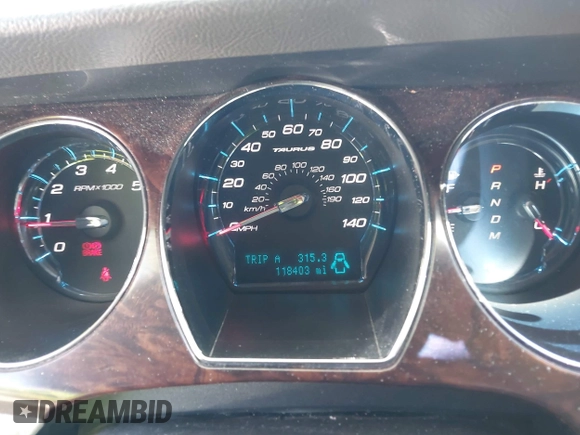 2010 Ford Taurus Limited with VIN 1FAHP2FW1AG140417, listed as a IAAI auction lot 42105832 with 118,403 mi miles. Bid and sale history available at carsss.com. Image 7.
