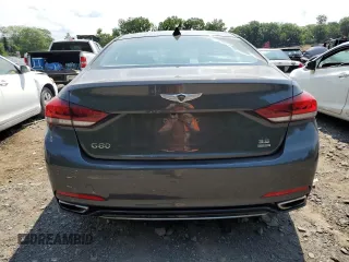 2019 Genesis G80 3.8L with VIN KMTFN4JE7KU310110, listed as a Copart auction lot 59879974 with 61,645 mi miles and Salvage Title. Bid and sale history available at carsss.com. Image 6.