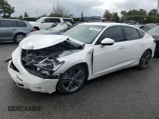 2023 Acura Integra w/A-Spec Package with VIN 19UDE4H35PA008058, listed as a Copart auction lot 44420185 with 25,675 mi miles and Salvage Title. Bid and sale history available at carsss.com. Image 1.